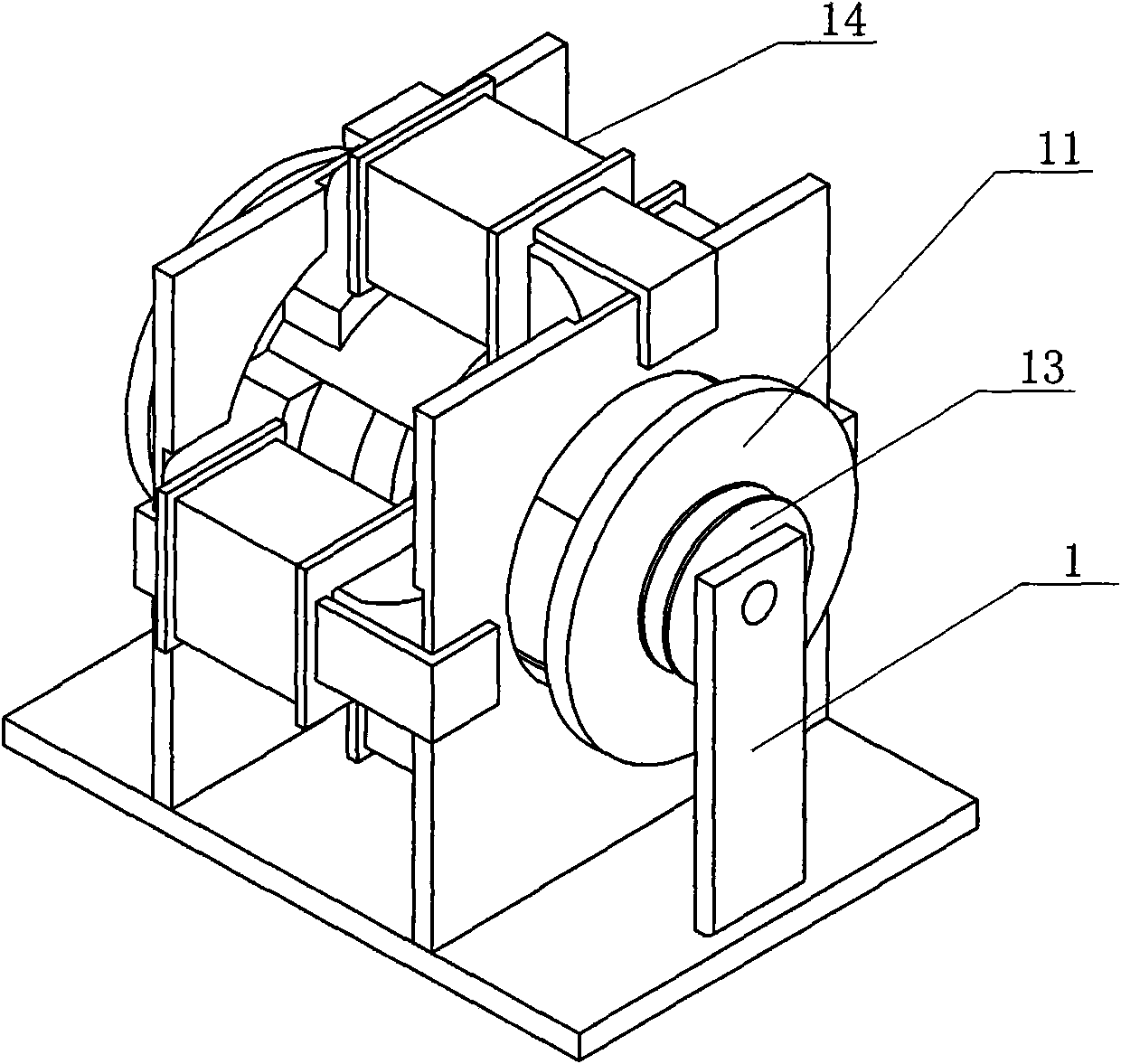 Tile type shielding device of cylindrical permanent magnets