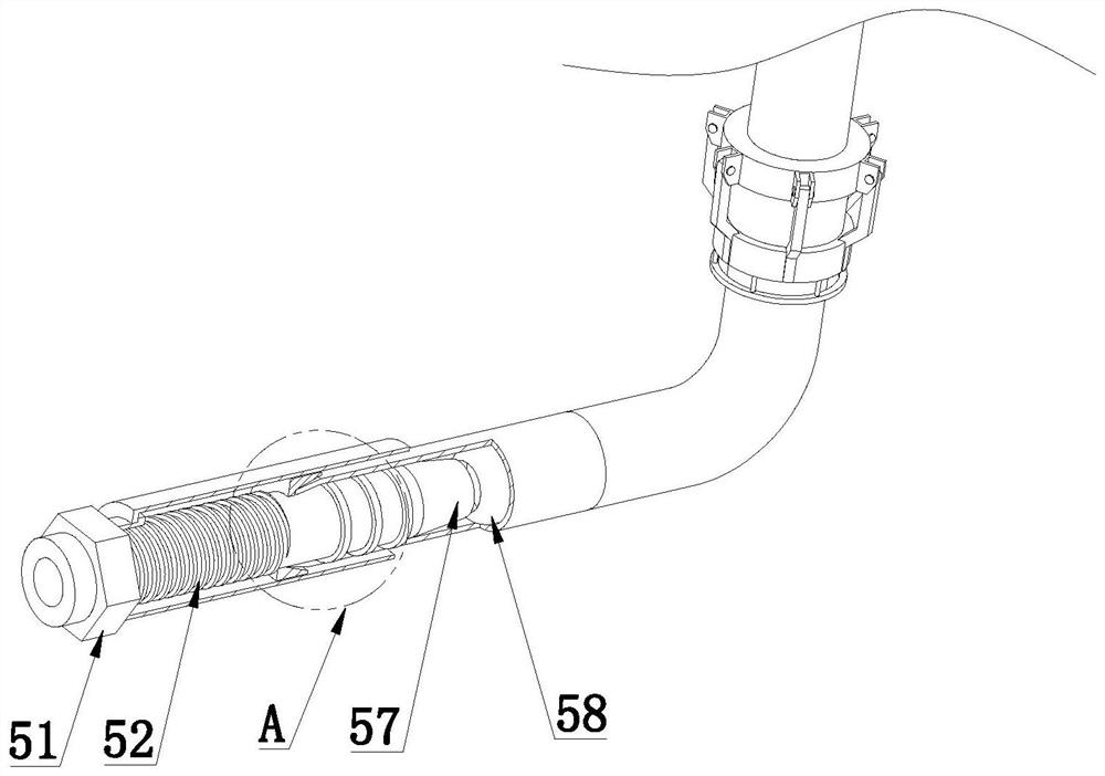 Automobile oil pipe connecting device with high sealing performance