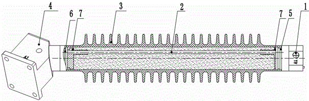 High-voltage insulation gas circuit distributor for high-speed motor train unit