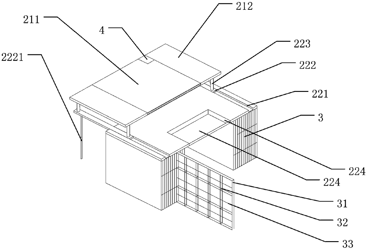 Computer desk with book storage and taking function