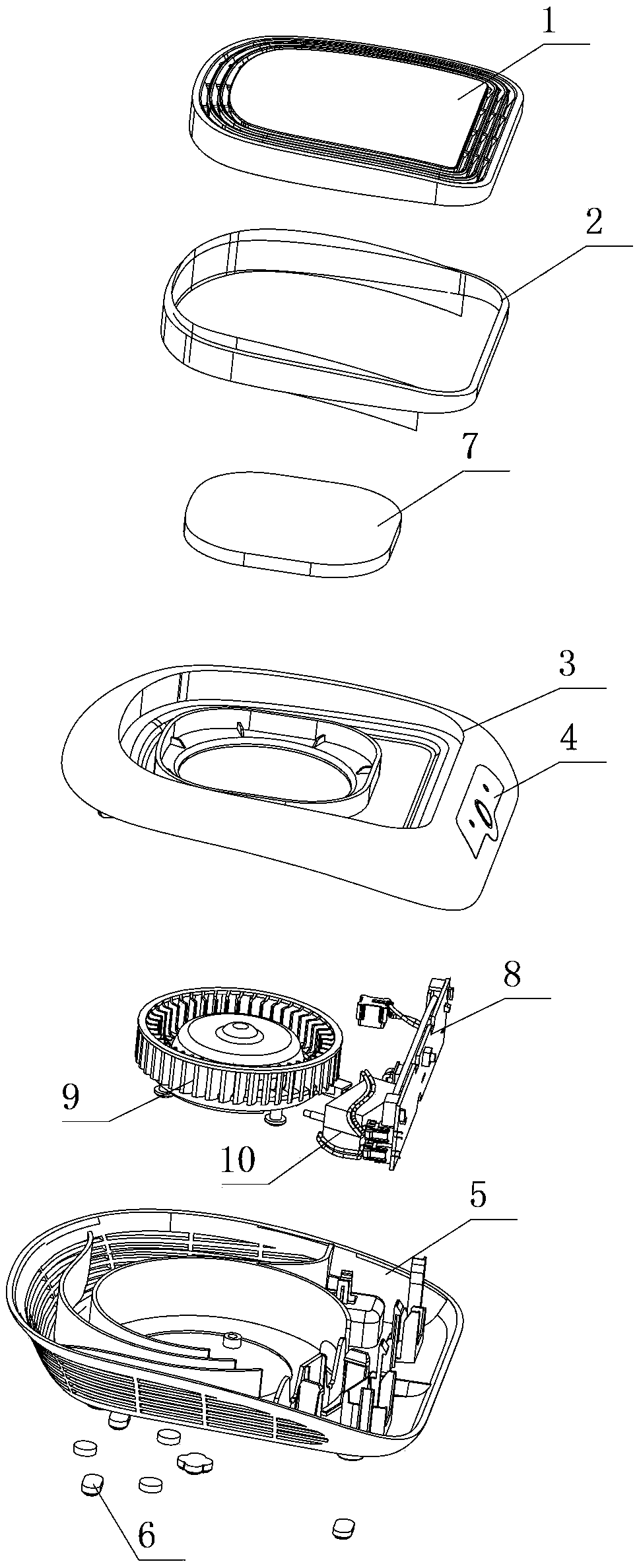 Multifunctional vehicle-mounted air purifier