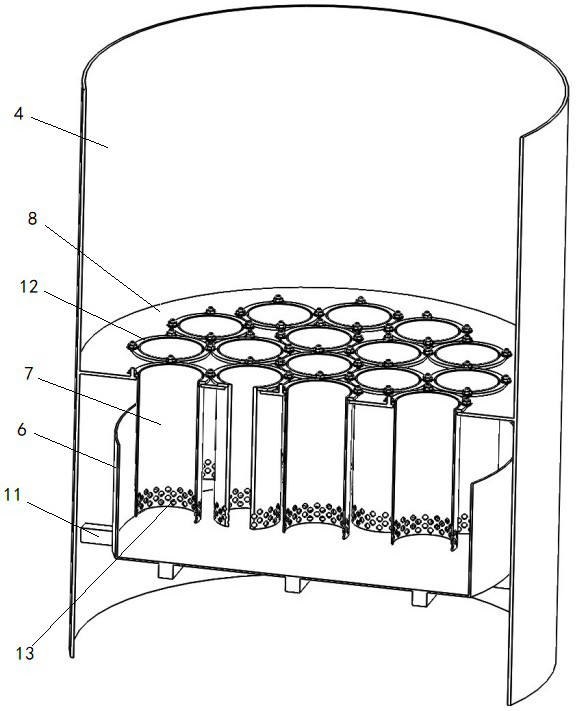 Integrated water bath wet cyclone dust collector