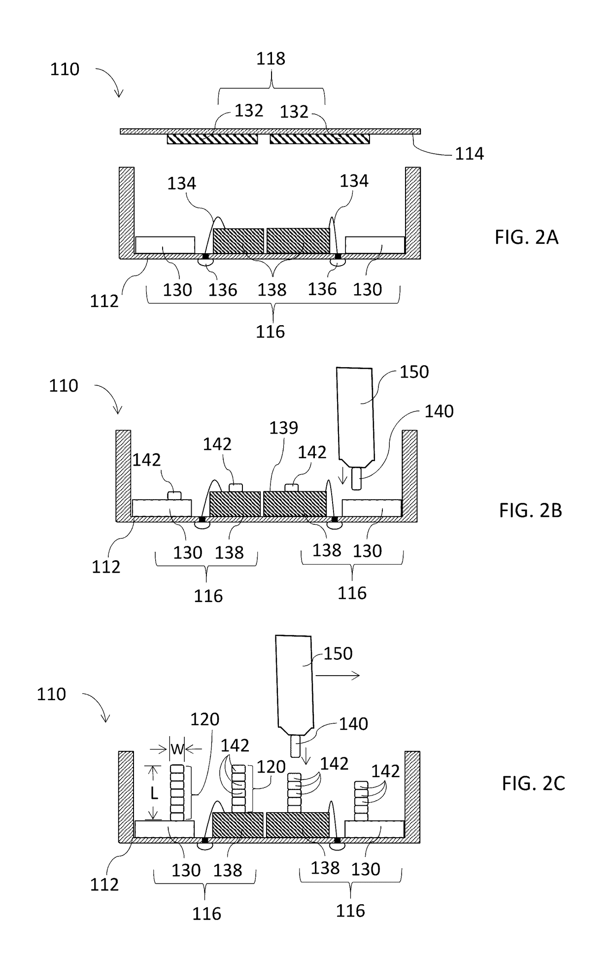 Electronic module with free-formed self-supported vertical interconnects