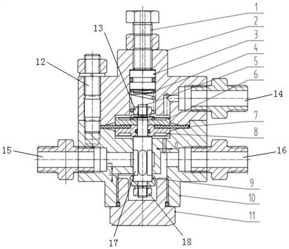 A blow-off valve with pressure feedback control