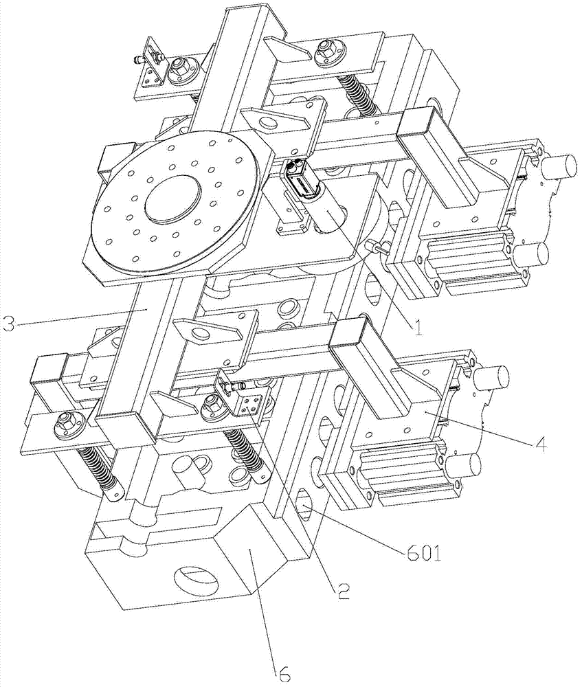 Robot handling fixture and handling system for engine cylinder head based on vision