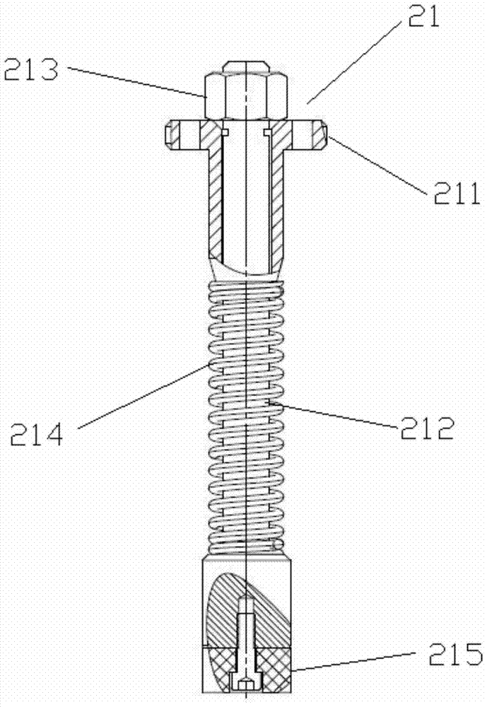 Robot handling fixture and handling system for engine cylinder head based on vision