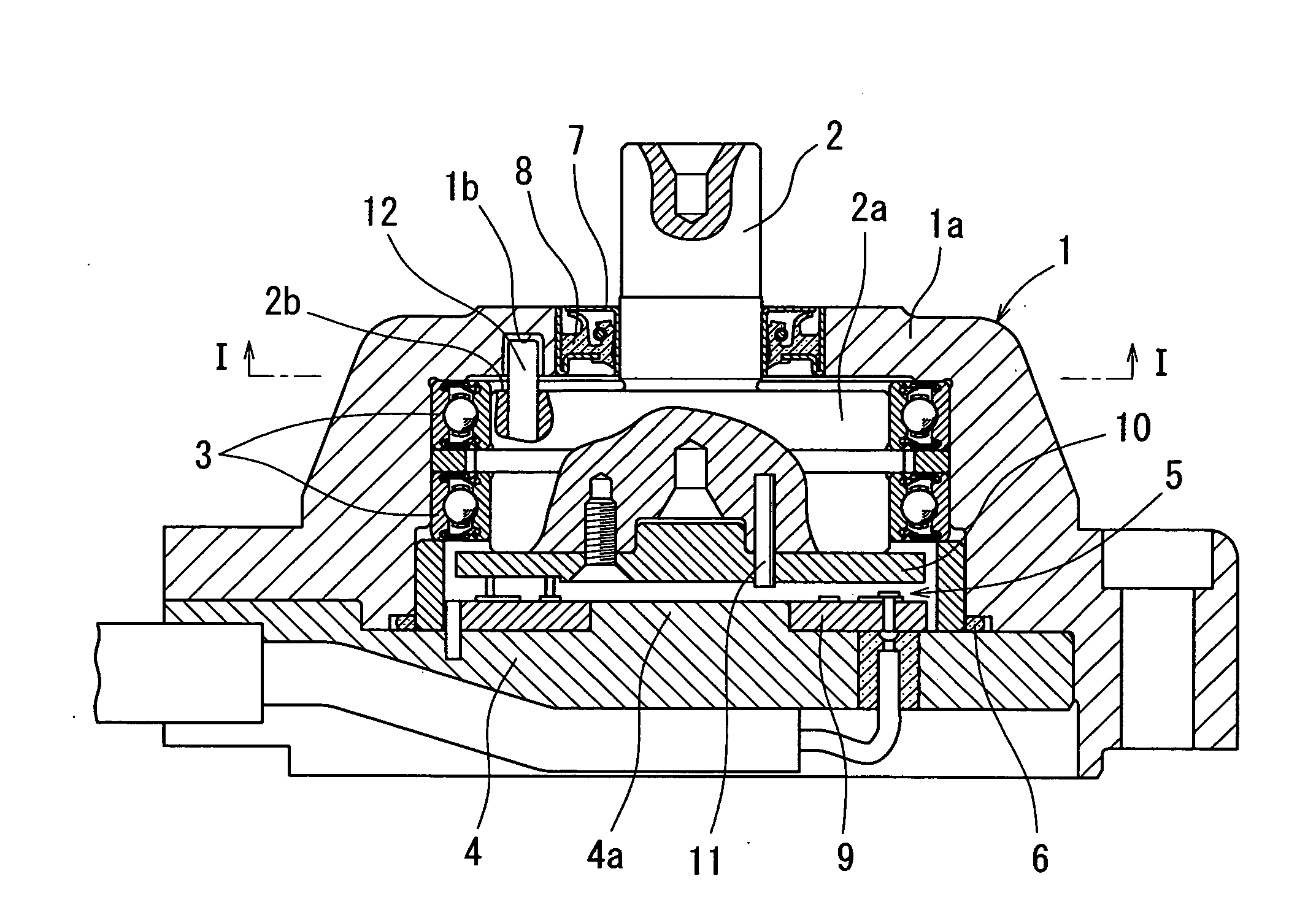 Rotational angle detecting sensor