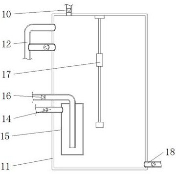 Energy-saving temperature control device for mountain area service area based on terrestrial heat absorption