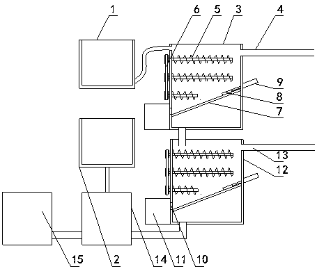 Classified treatment type waste engine oil recovery device