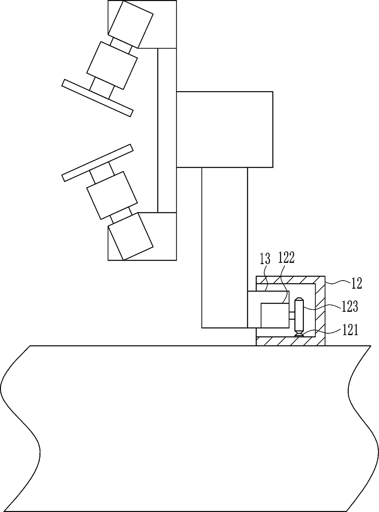 Glass side edge grinding equipment for a glass factory