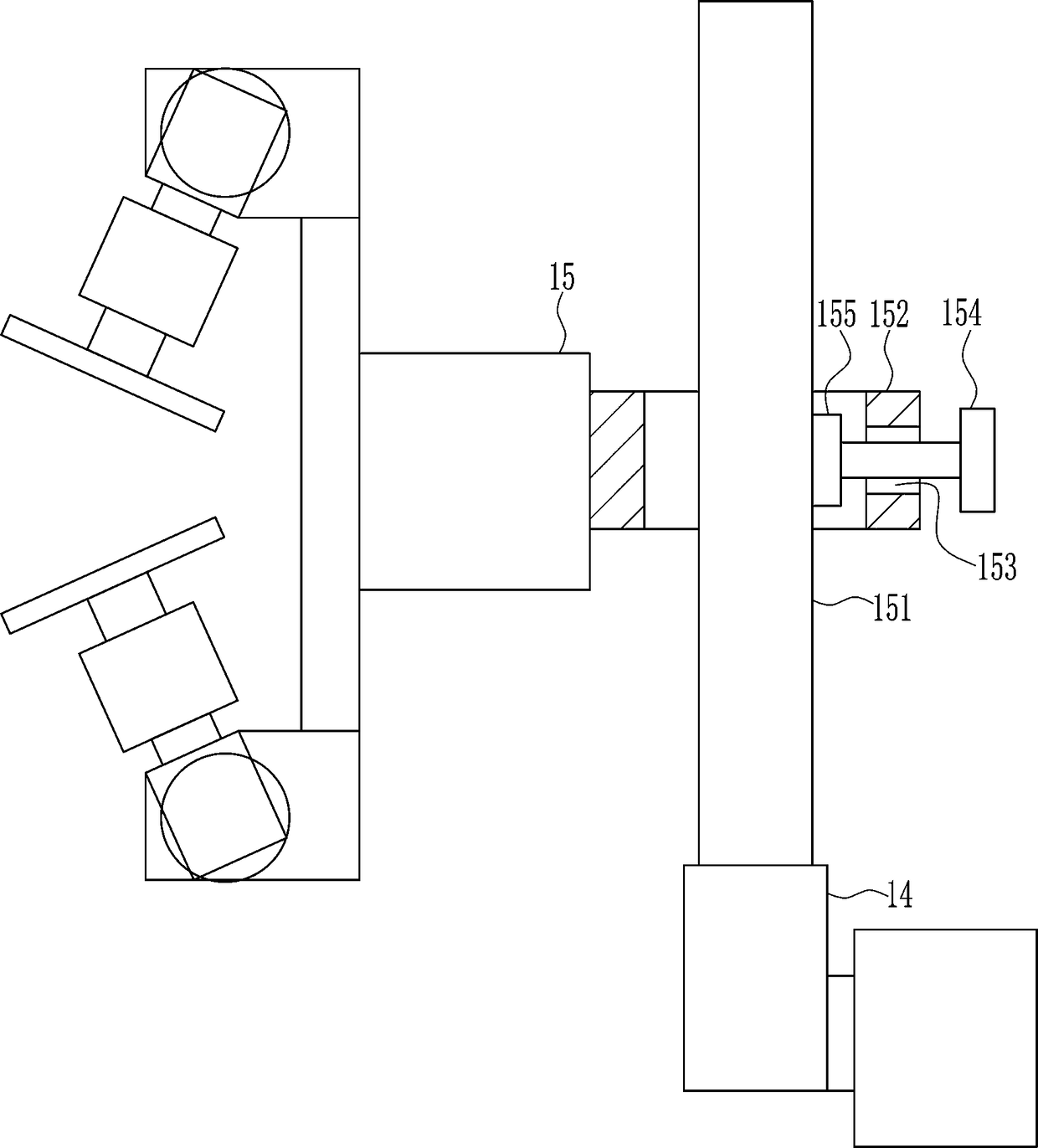 Glass side edge grinding equipment for a glass factory