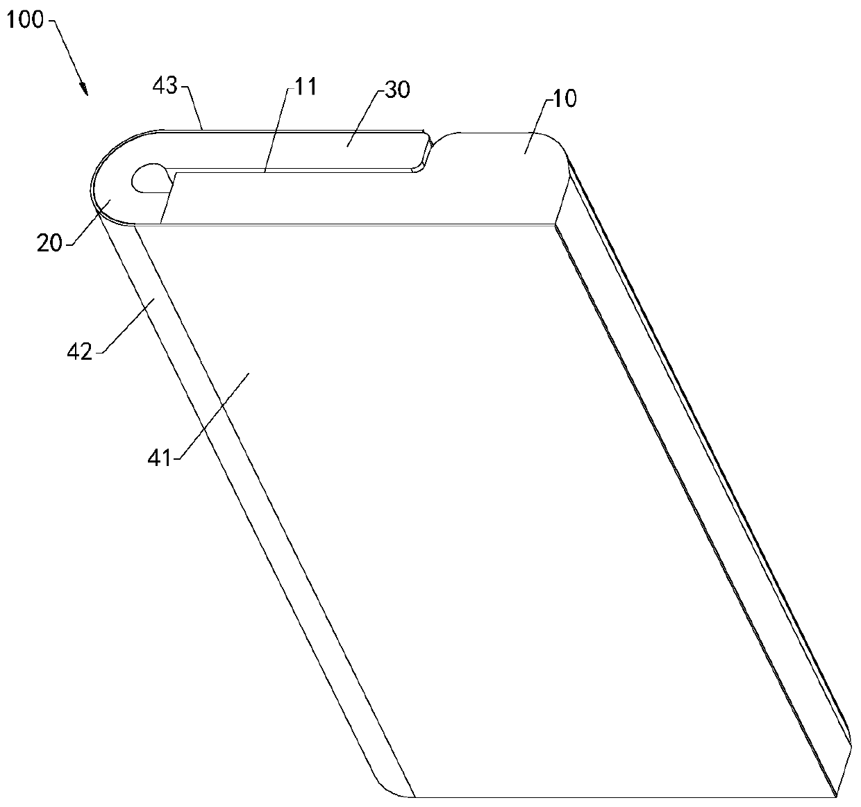 Flexible display screen and terminal comprising same