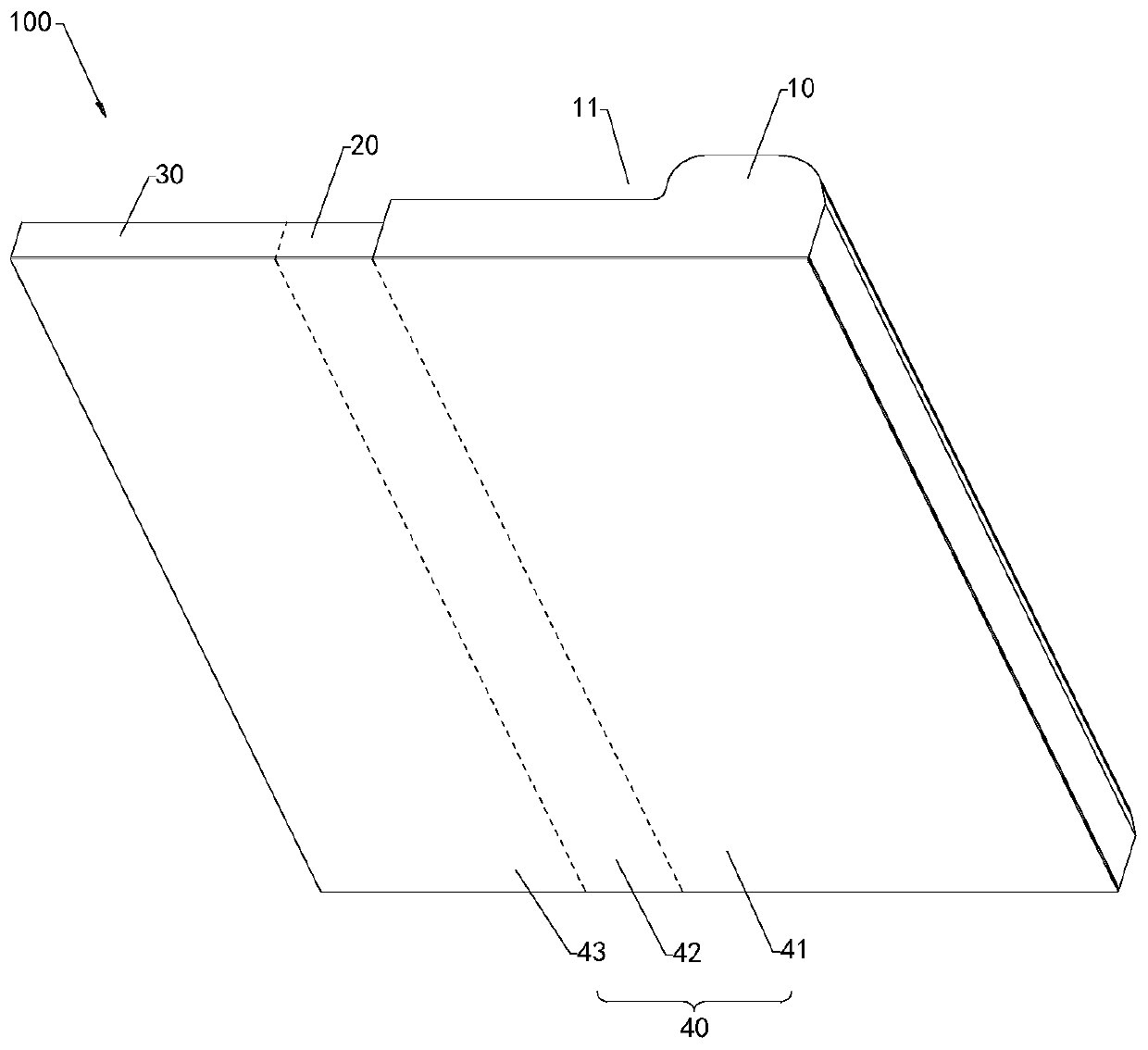 Flexible display screen and terminal comprising same