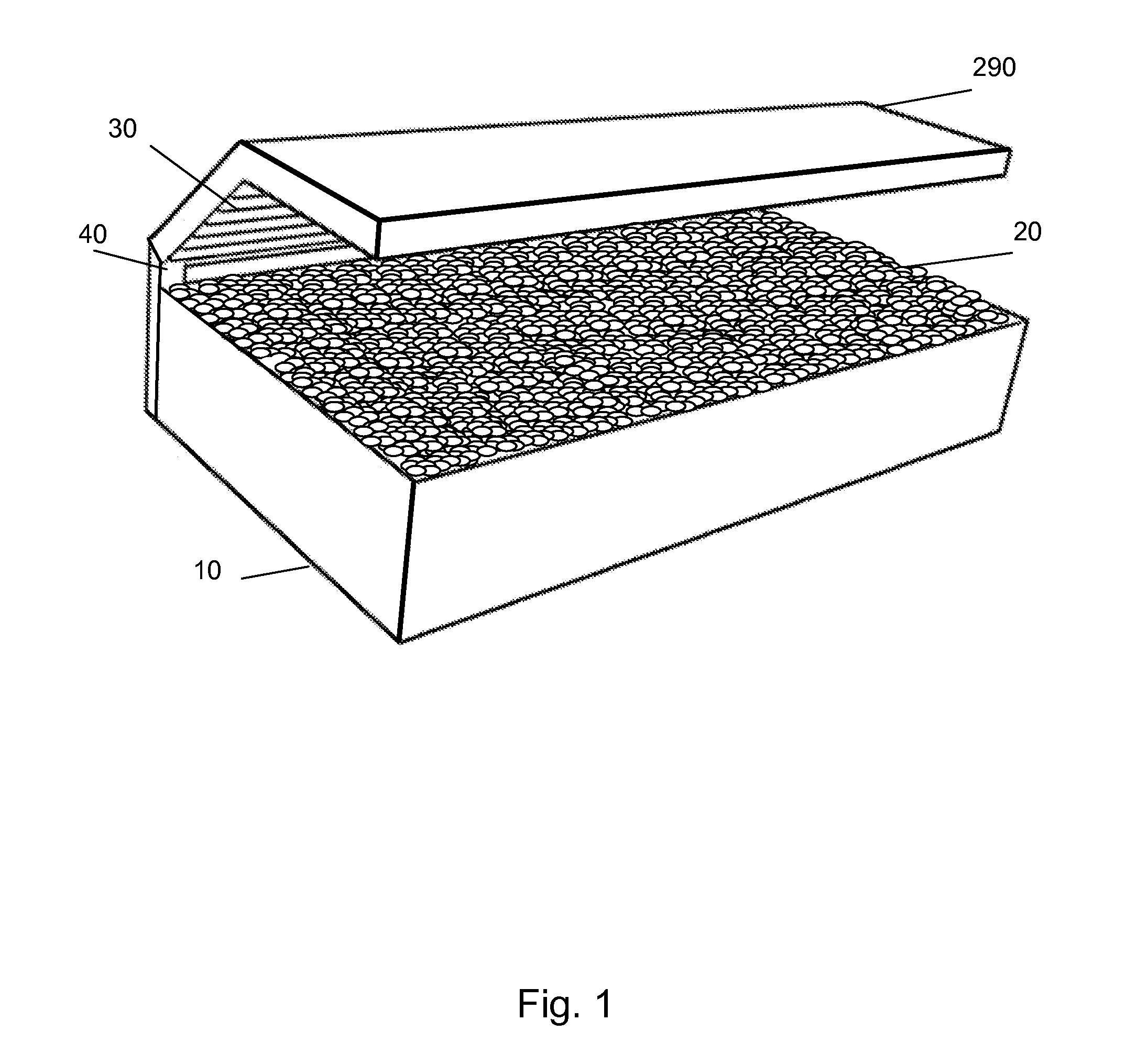 Therapeutic pebble spa bed