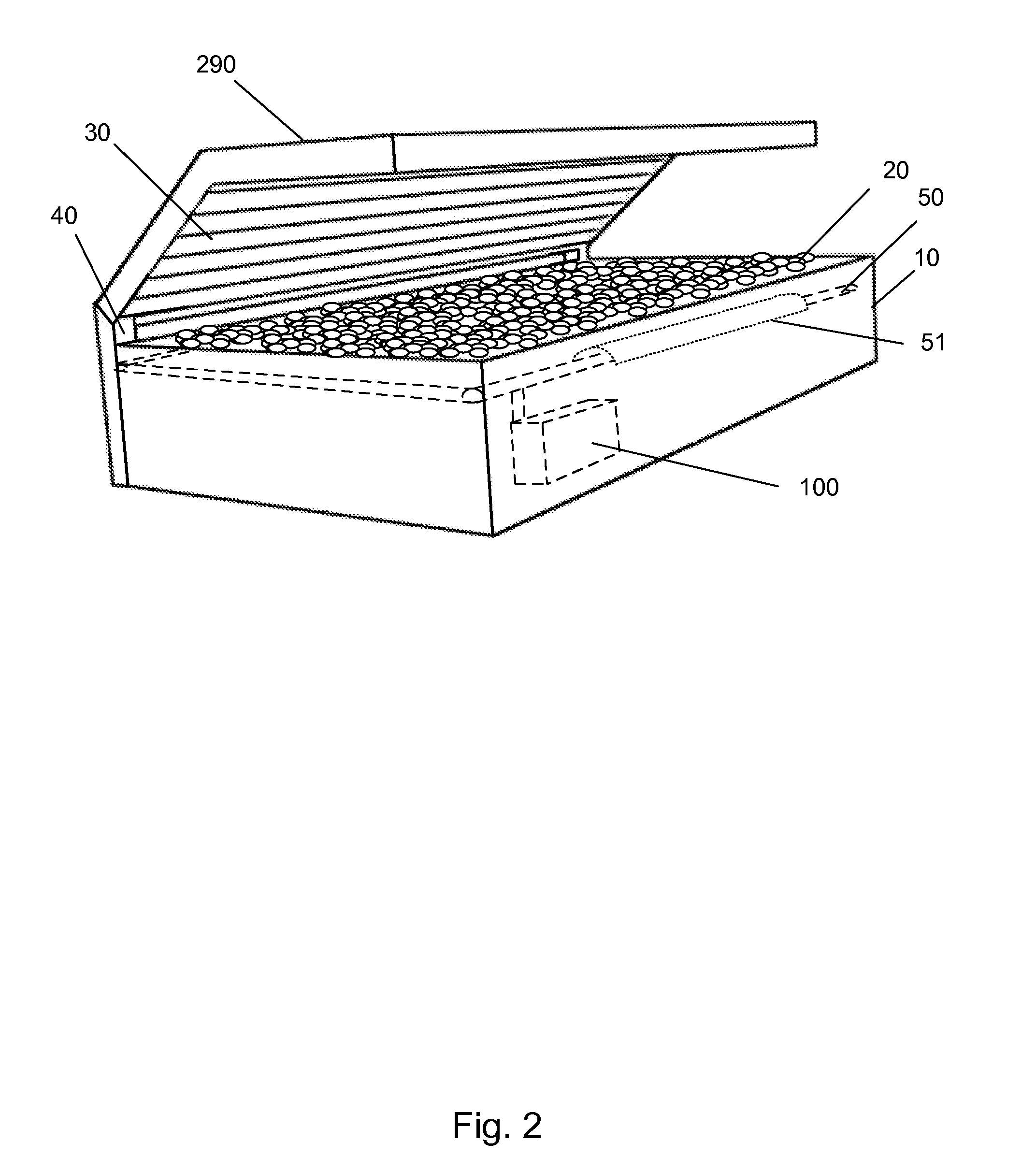 Therapeutic pebble spa bed