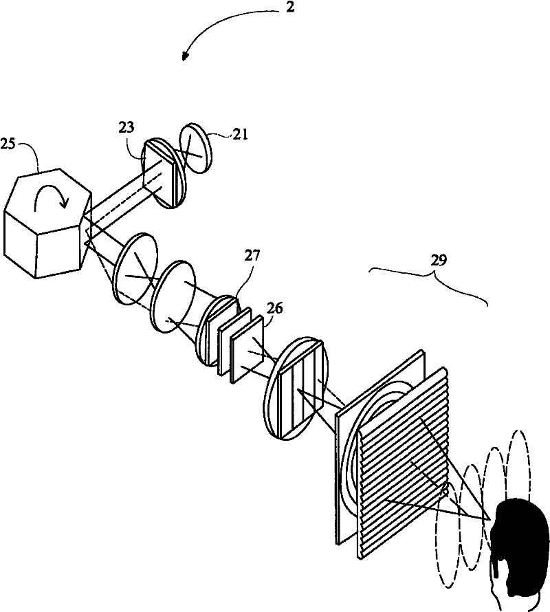 Display device for displaying multi-view images