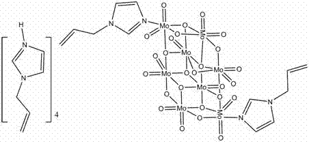 Imidazole-functionalized molybdenum-oxygen cluster catalyst, preparation method and use thereof