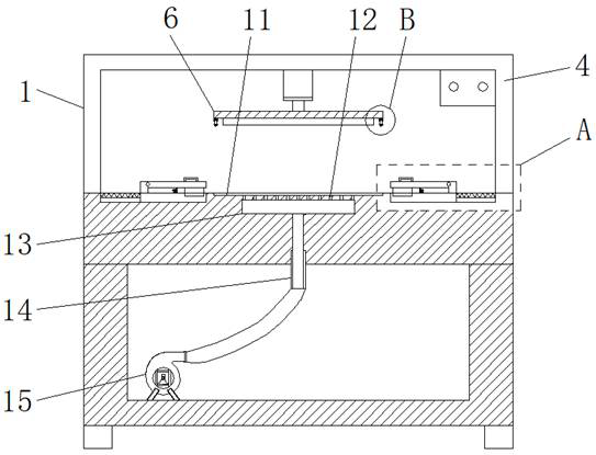 Negative pressure type embossing device capable of rapidly unfolding clothes