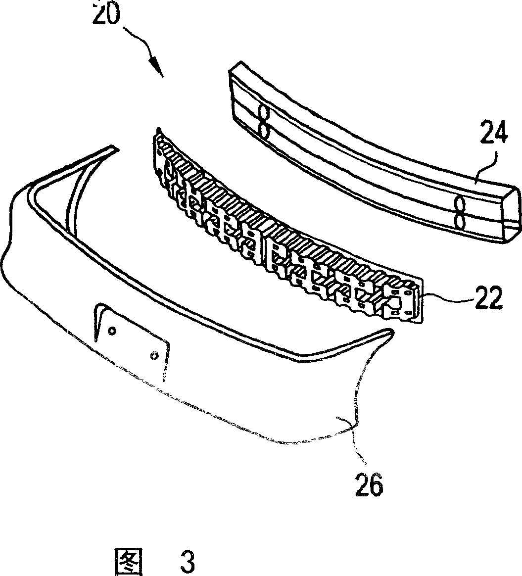 Energy absorber system for attachment to vehicle