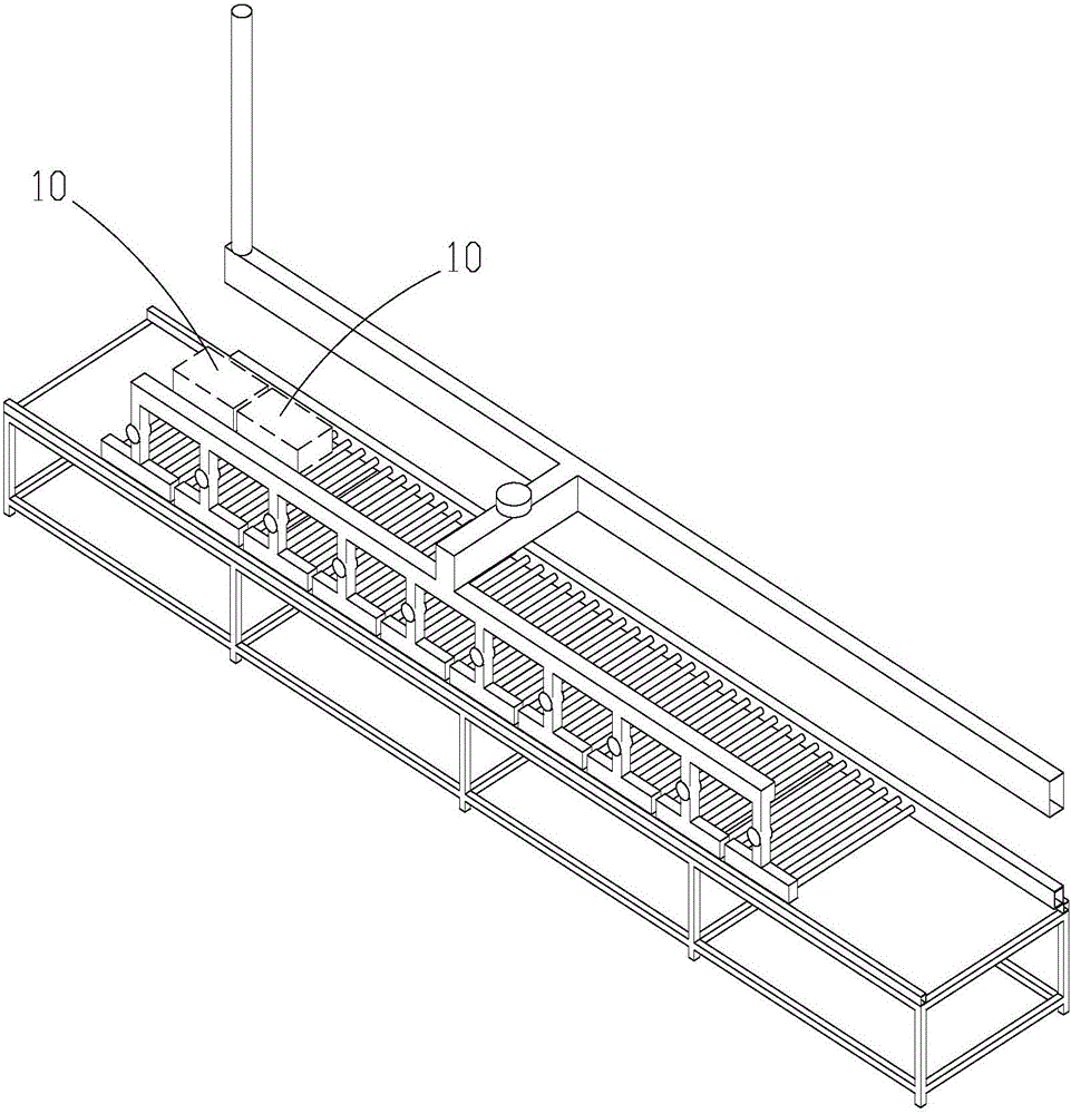 Heating segmented temperature control tunnel type drying channel of burner