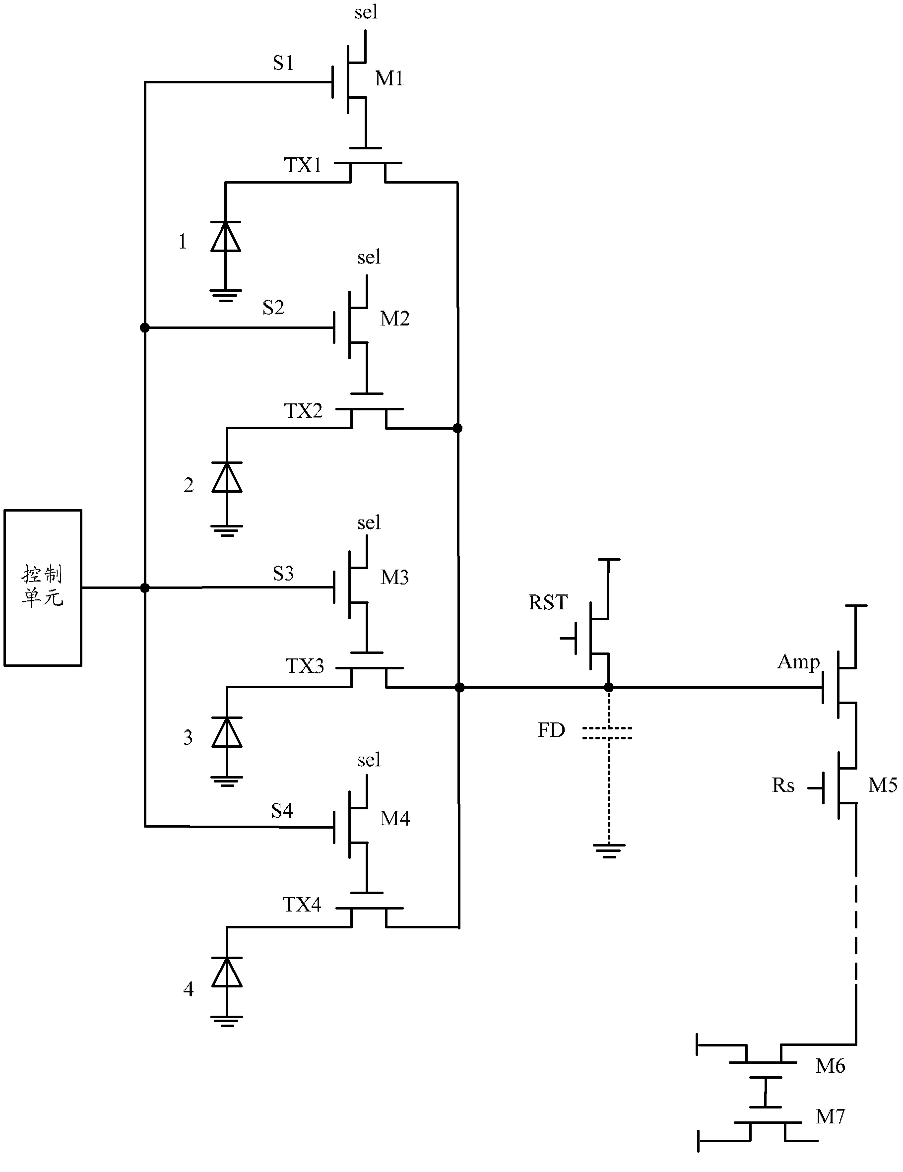 Wide-dynamic range image sensor and control method thereof