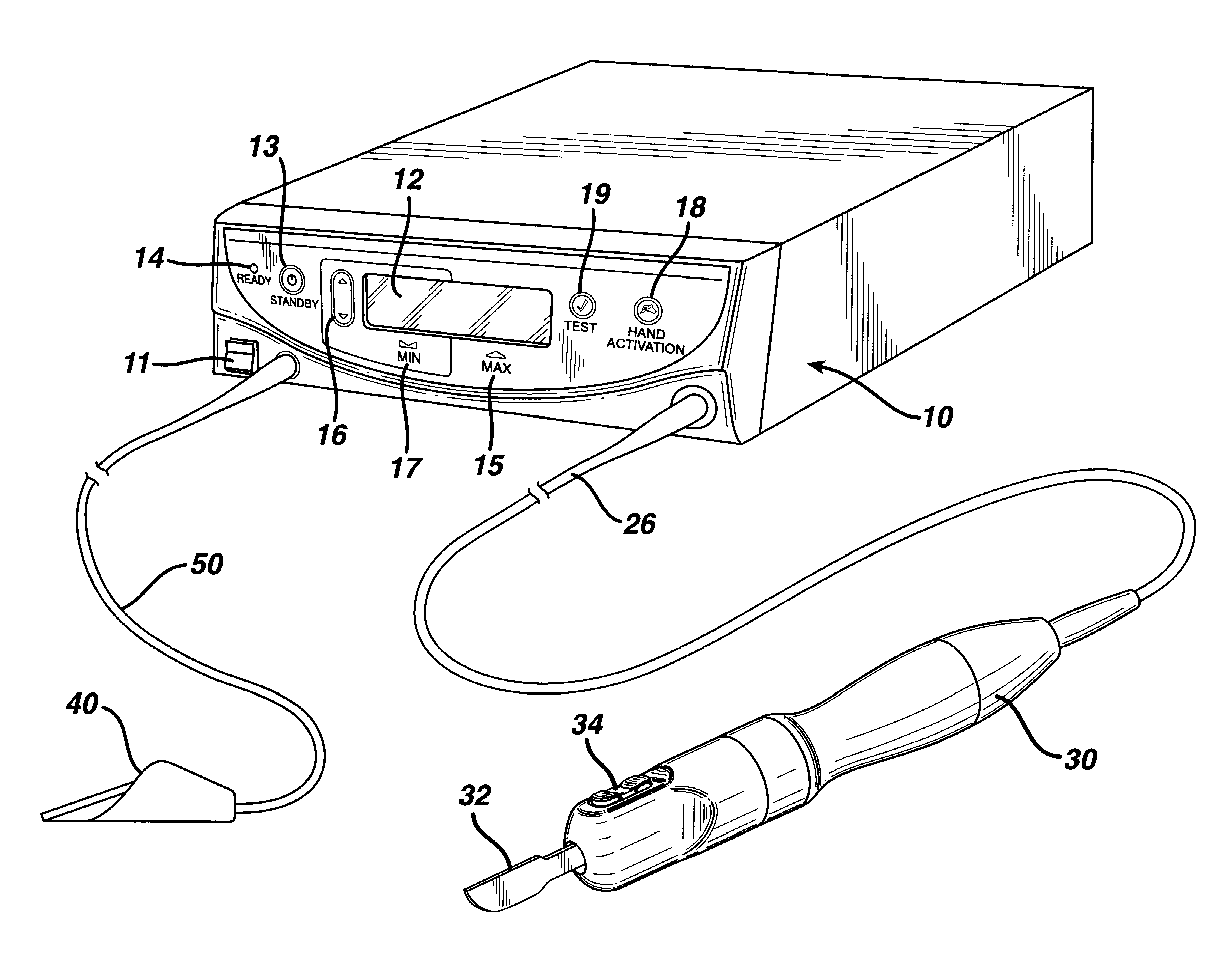 Apparatus and method for alerting generator functions in an ultrasonic surgical system