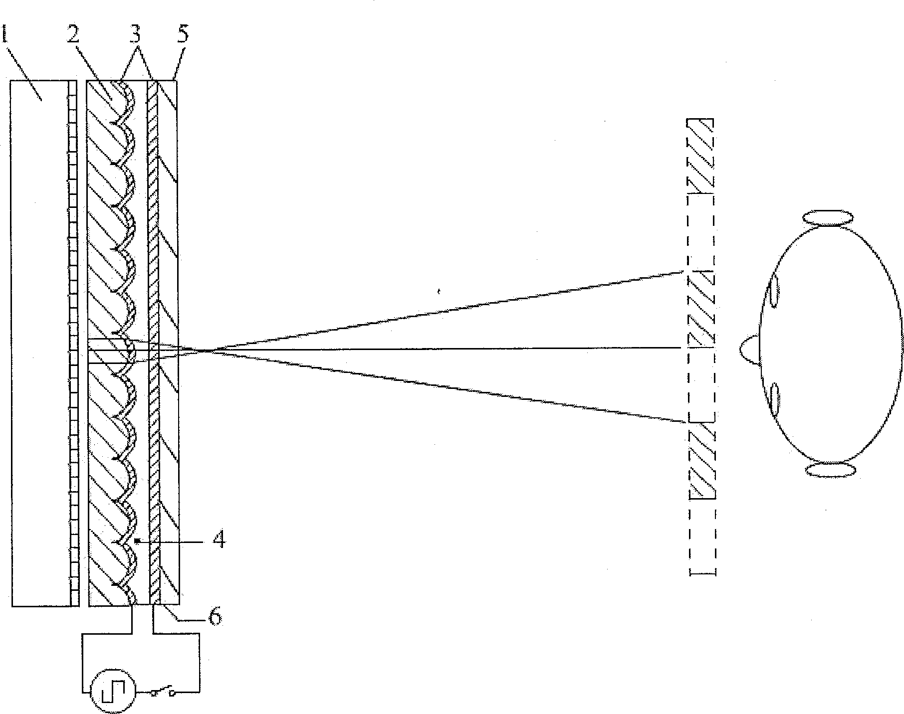 2D-3D switching stereo display device