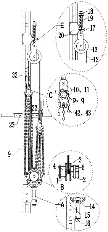 Building Attached Lifting Scaffolding Lifting Device