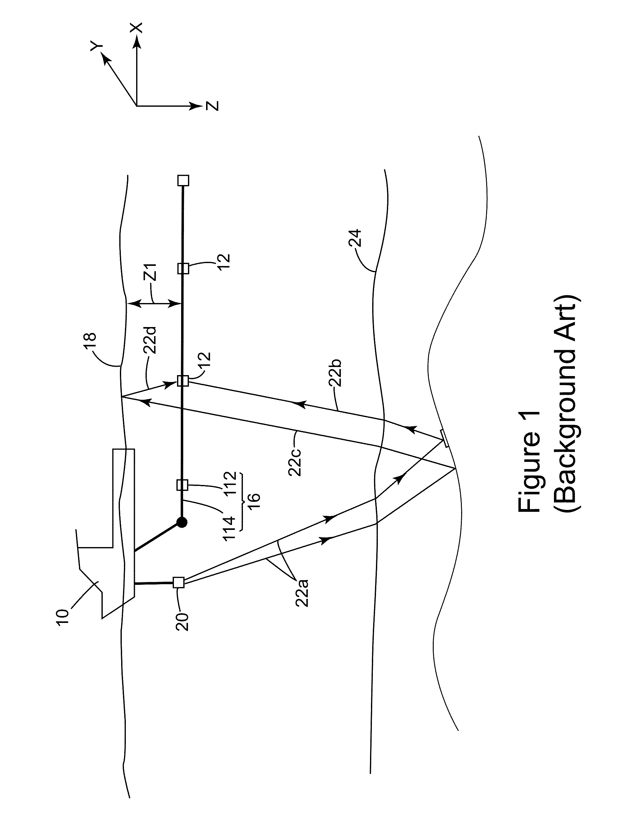 Device and method for deghosting variable depth streamer data