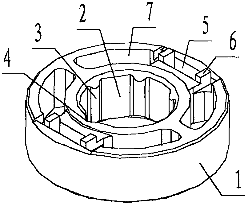 Magnetic bearing ring of a micro Hall motor