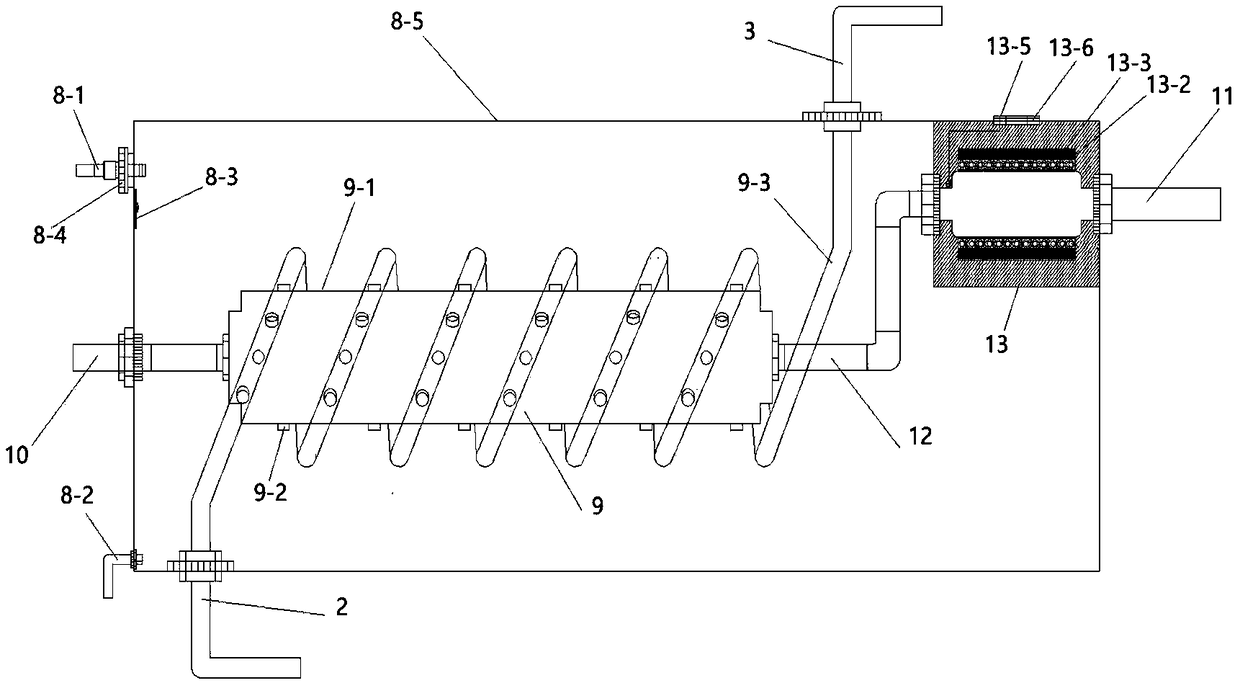 Indoor heating system of heat accumulation water tank coupling submersible heat absorber