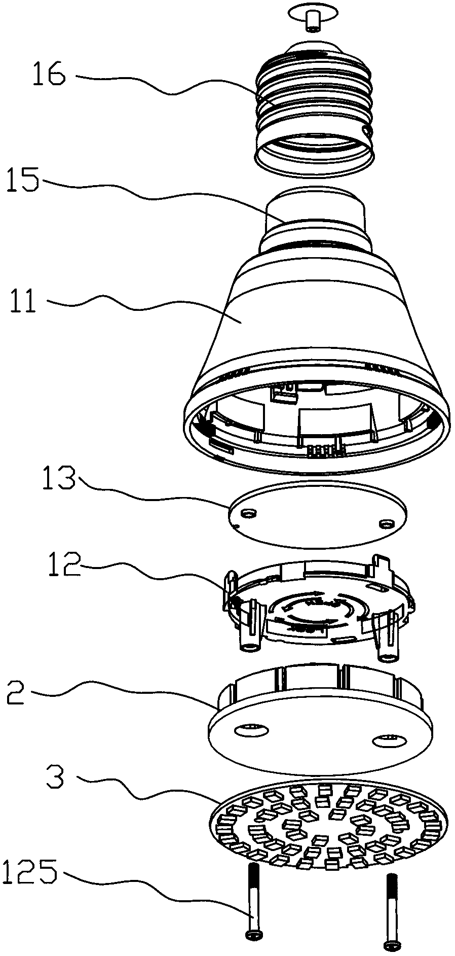 LED point light source series lighting device