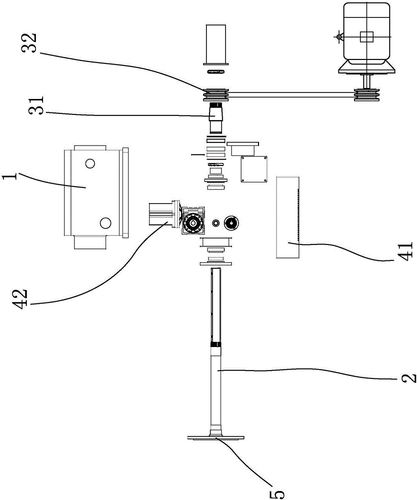 Tile dry cast machine grinding head structure