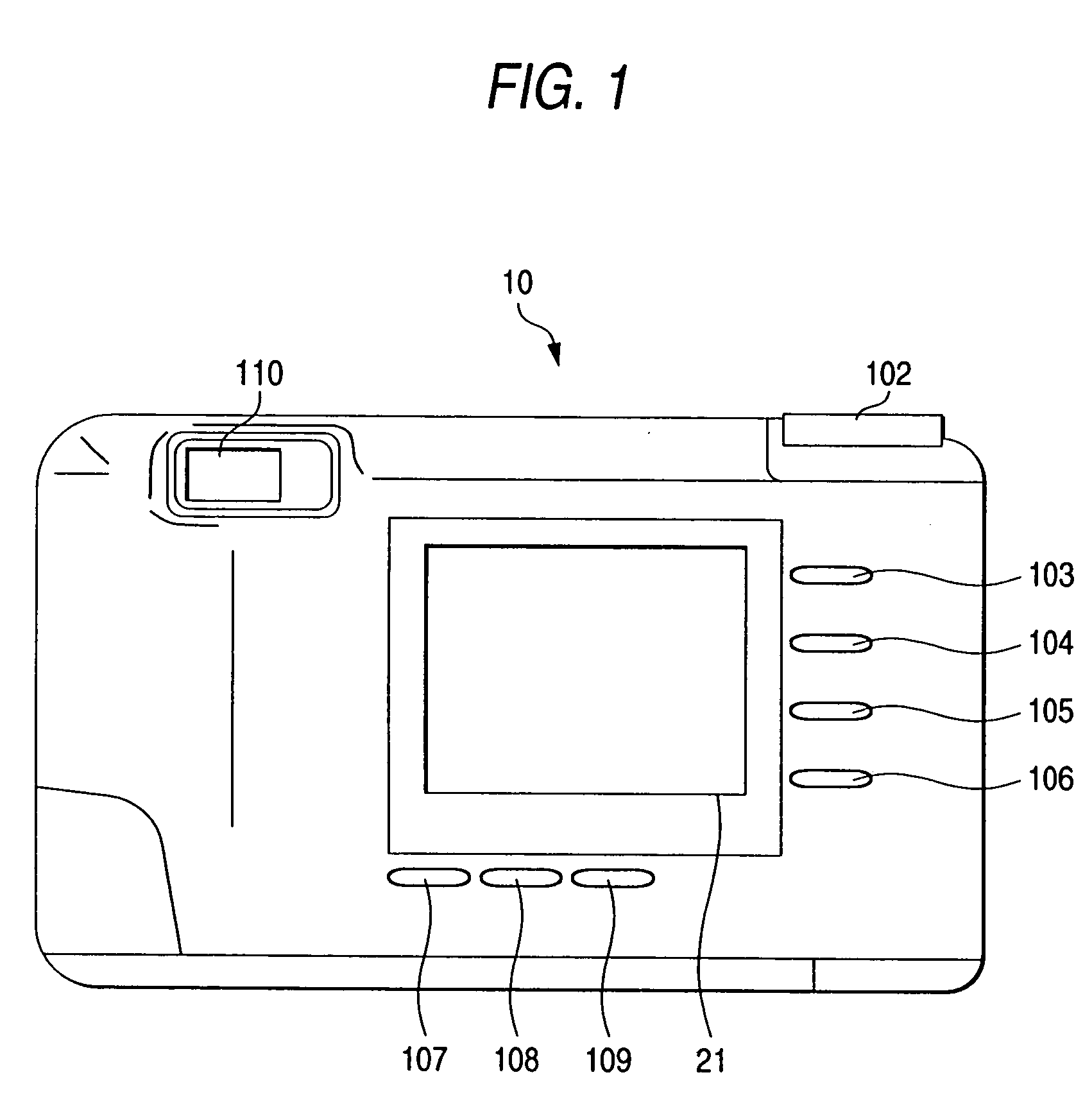 Digital camera having input devices and a display capable of displaying a plurality of set information items