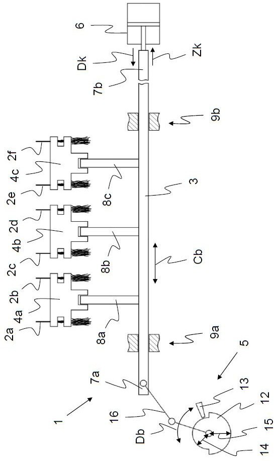 Reciprocating device for drafting mechanism of textile machine and method of operation thereof