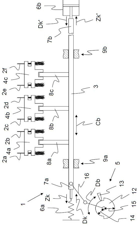 Reciprocating device for drafting mechanism of textile machine and method of operation thereof