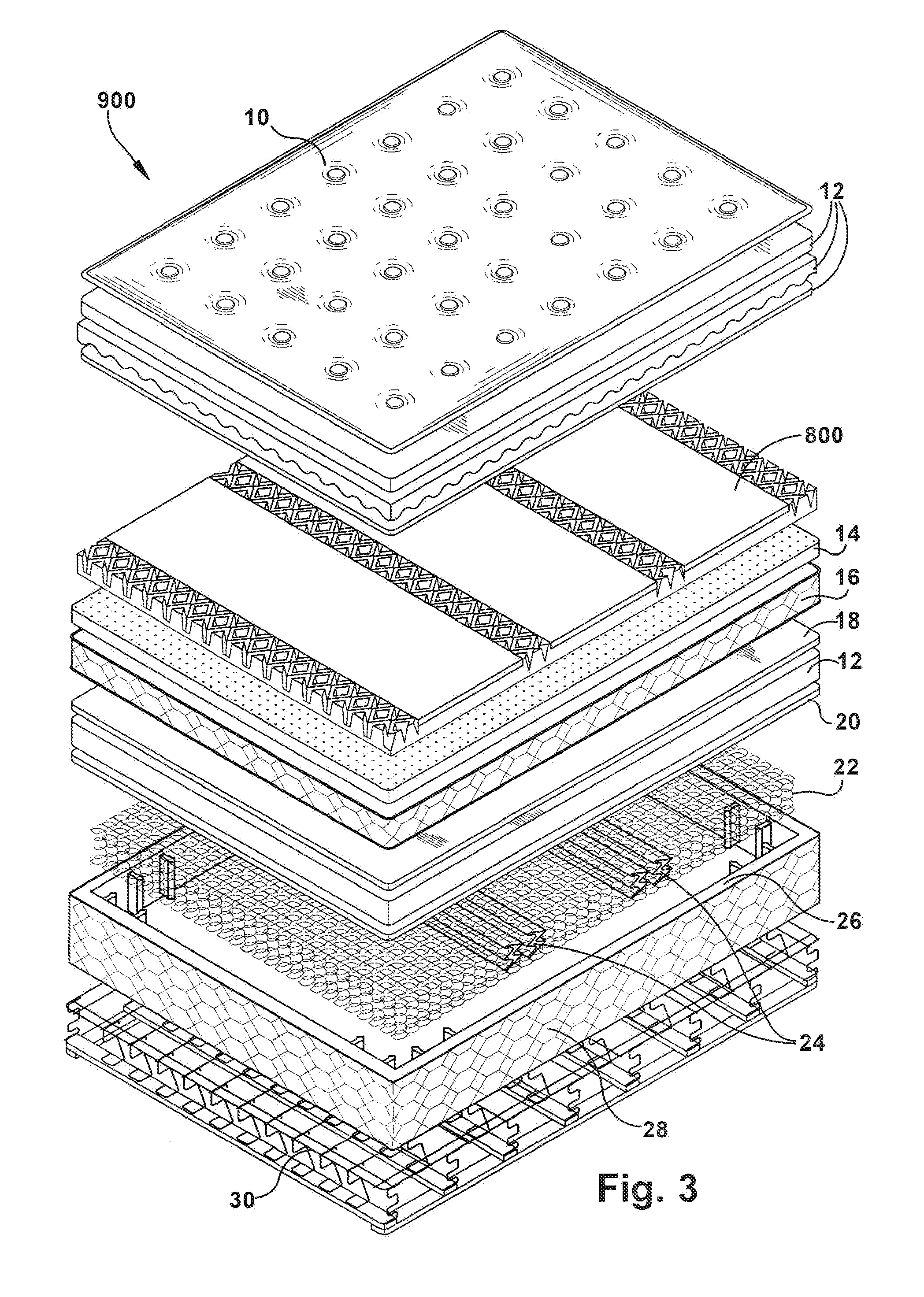 Pressure dispersion support systems