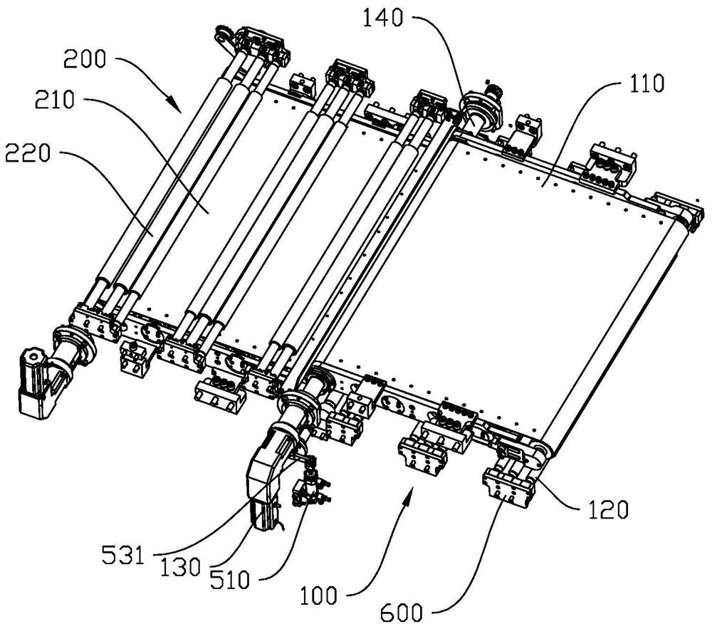 PCB substrate conveying device with leveling function and grinding machine