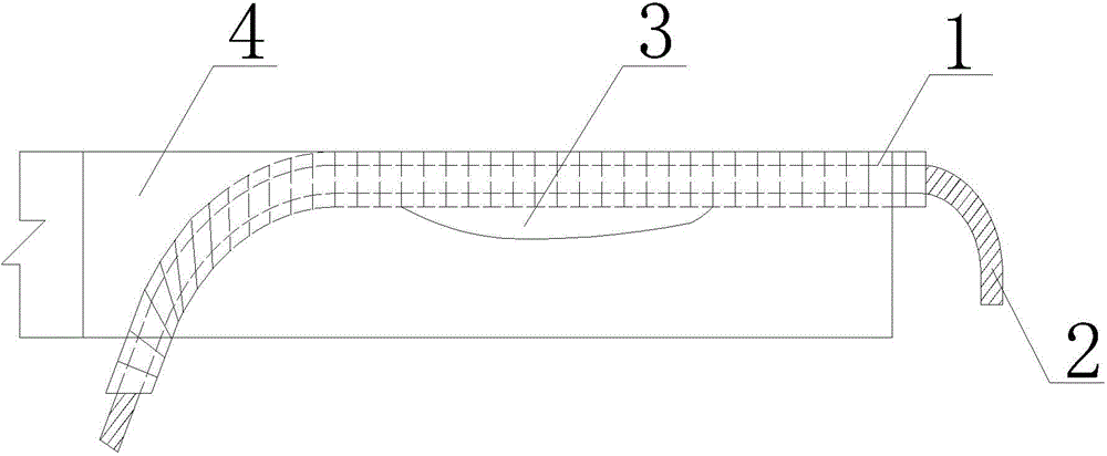 Construction method of reserved grouting pipe of tunnel vault