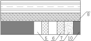 Continuous mining method with rigid and soft strip filling without coal pillars in the goaf of inclined coal seam