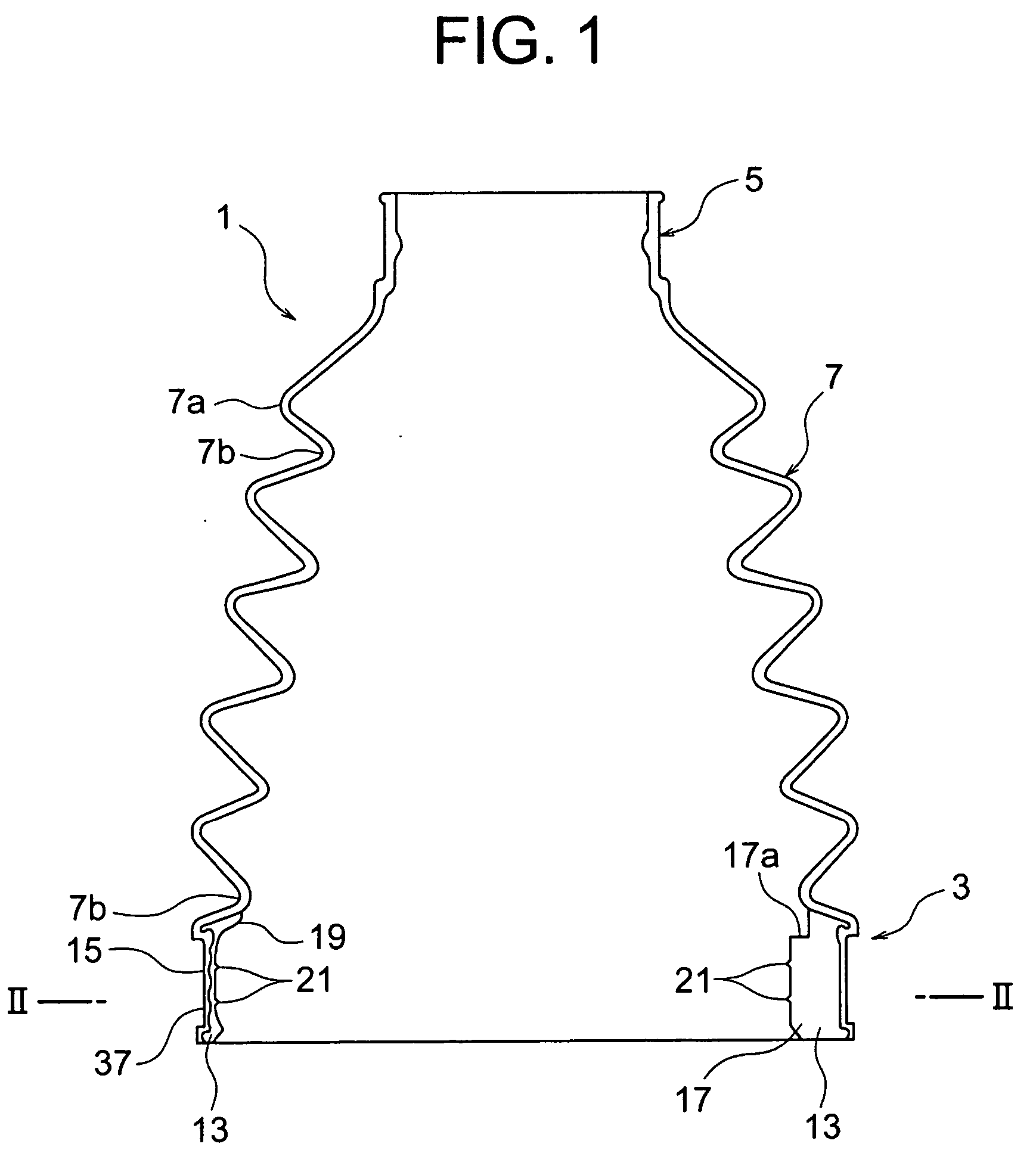 Method of manufacturing boot for constant-velocity universal joint and manufacturing apparatus for use in the method, and boot for constant velocity universal joint