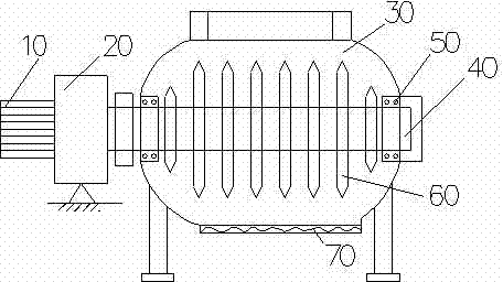 Cyclone-type crushing device