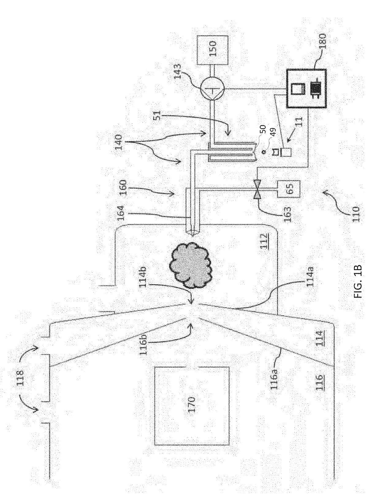 System and method for the acoustic loading of an analytical instrument using a continuous flow sampling probe