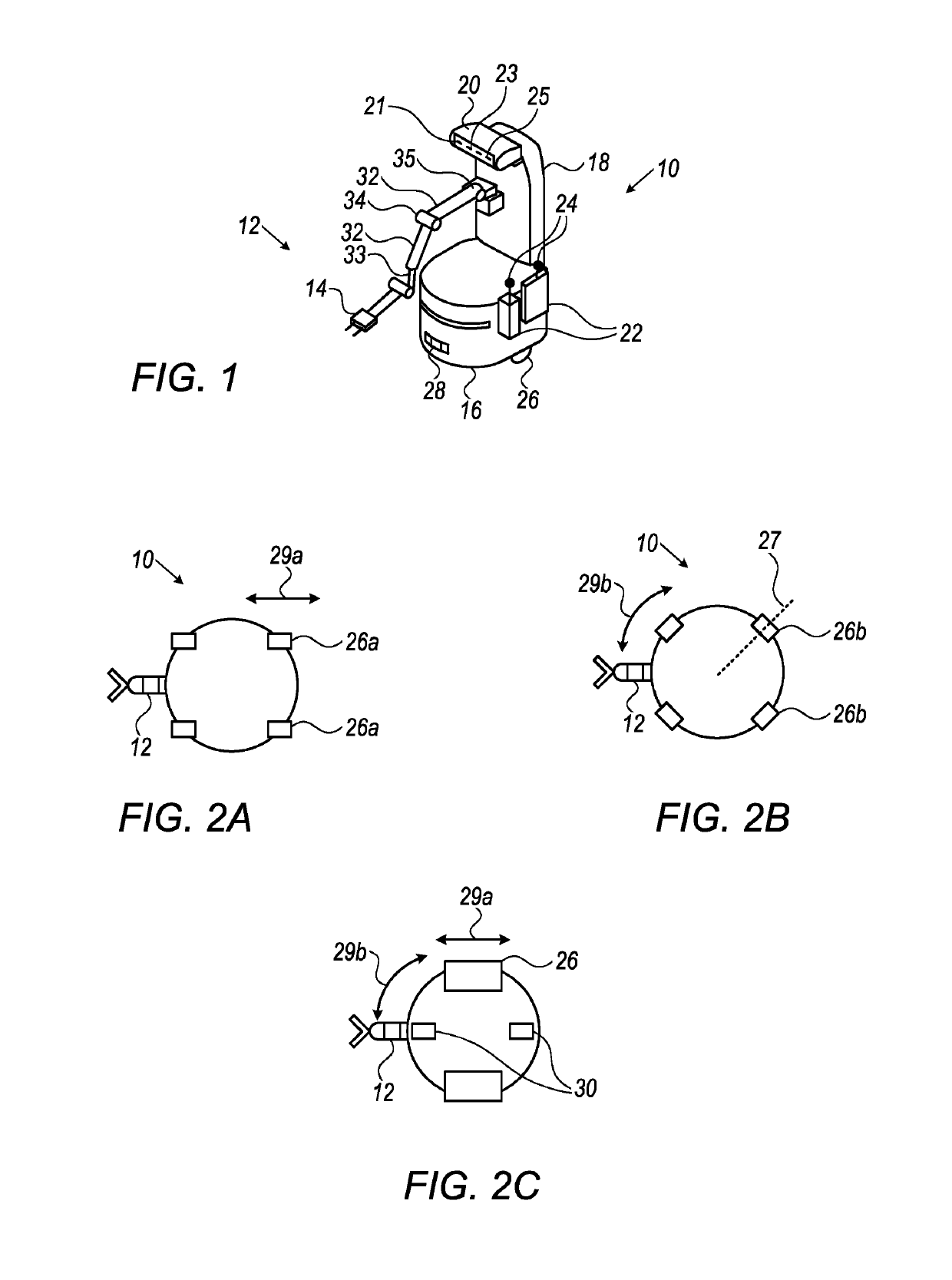 Cleaning robot with arm and tool receptacles