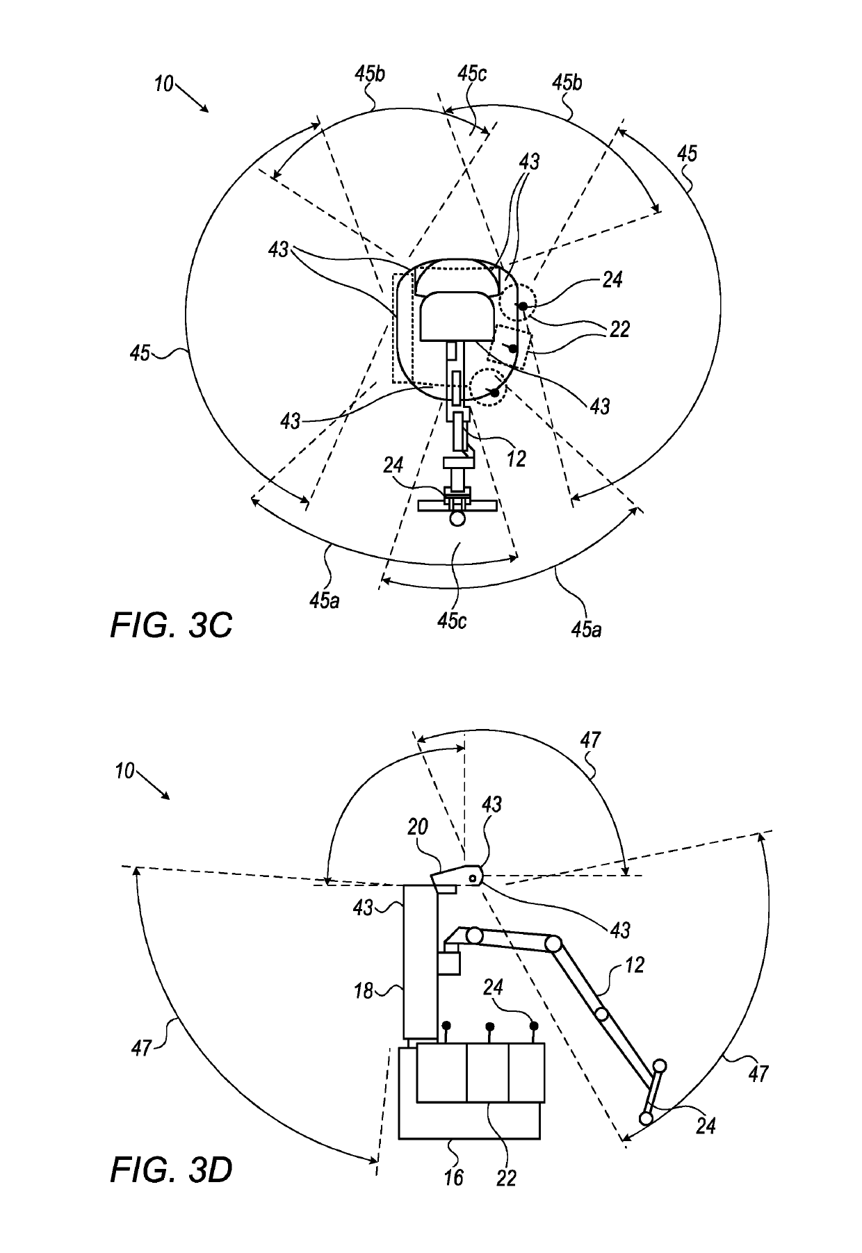 Cleaning robot with arm and tool receptacles