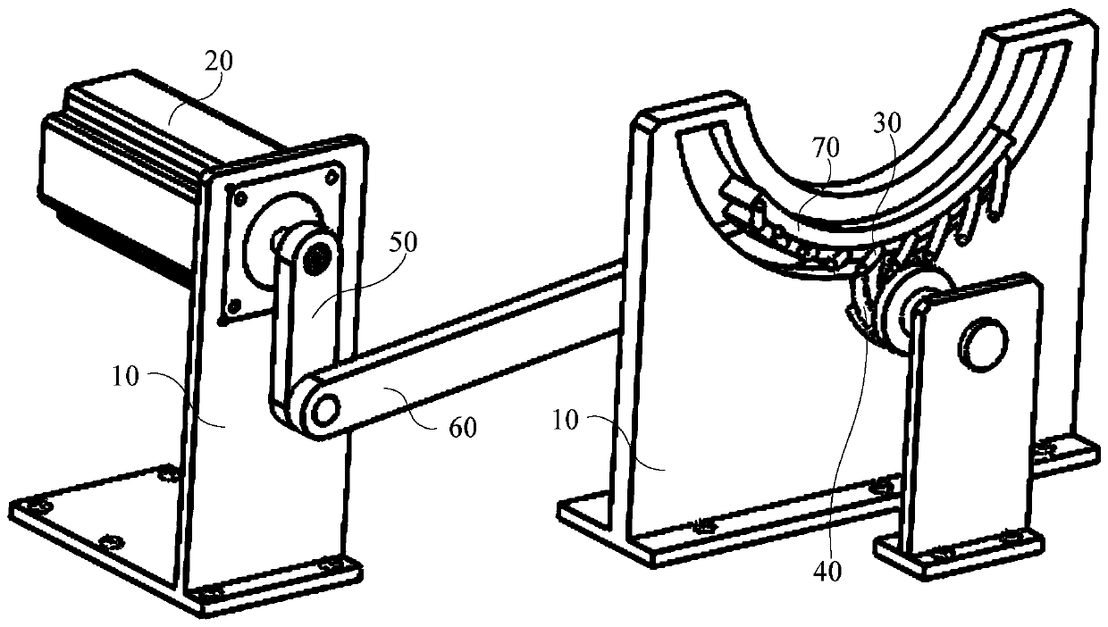 Bidirectional engaged transmission device