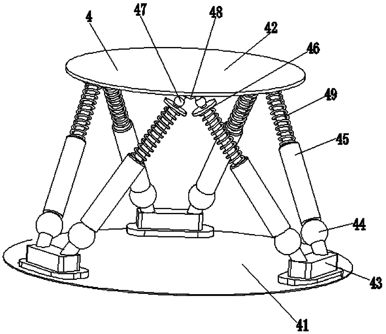 A six-degree-of-freedom fire-fighting manipulator for a fire-fighting robot in a substation