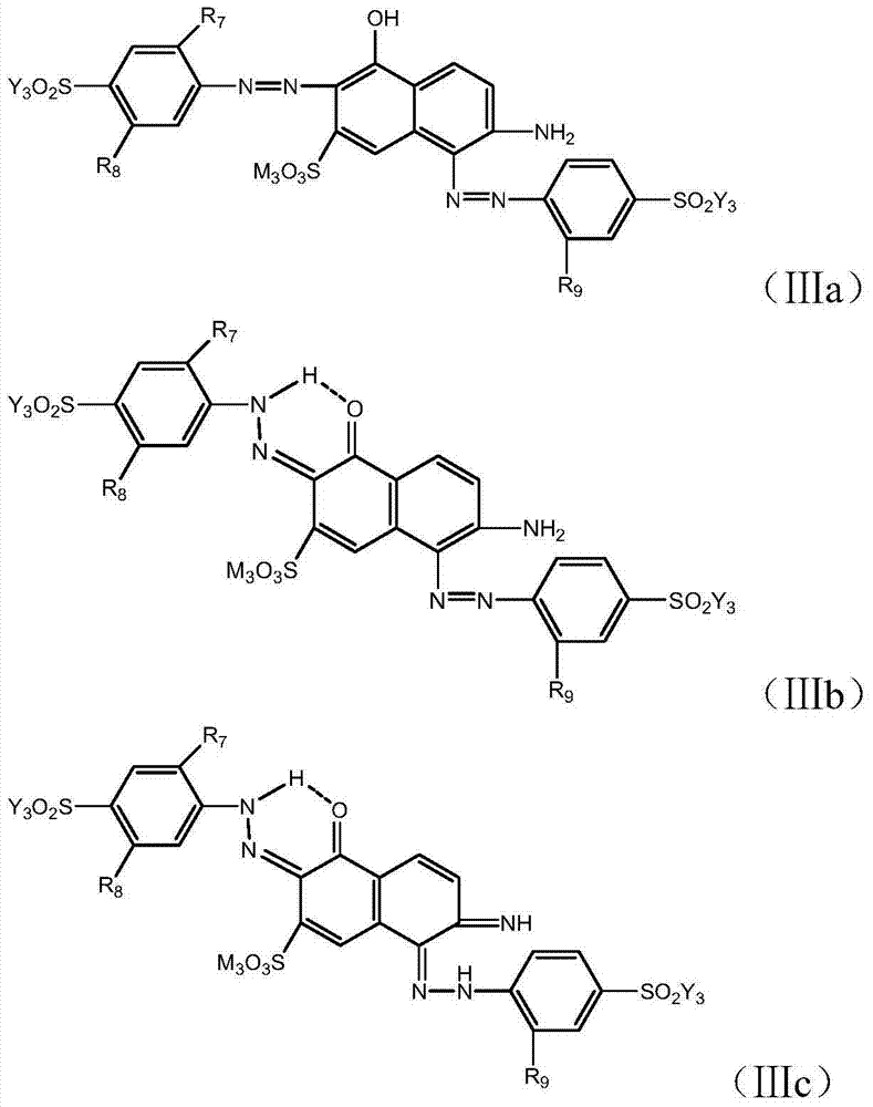 Reactive black dye composition