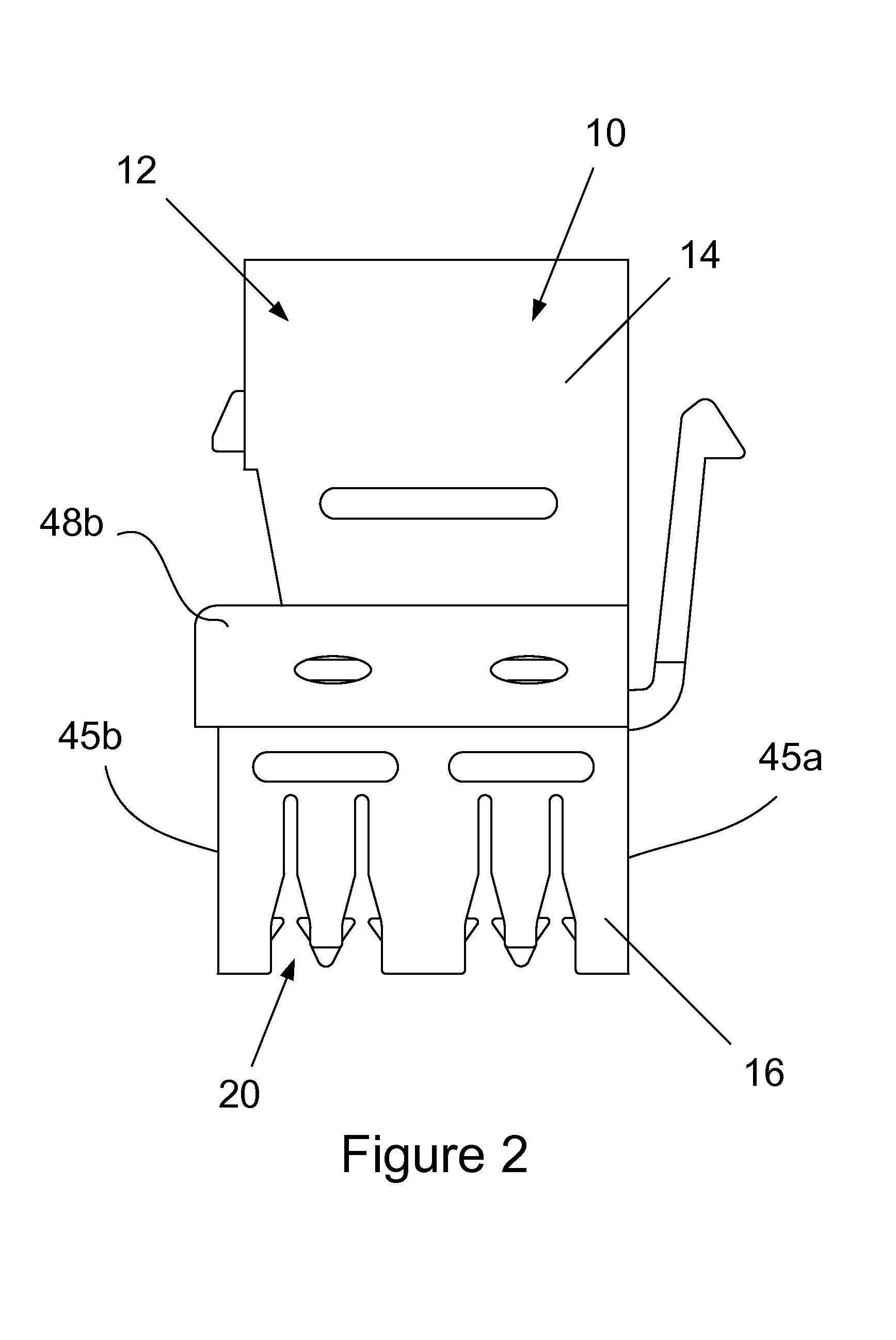 Electrical connector with a plurality of capacitive plates