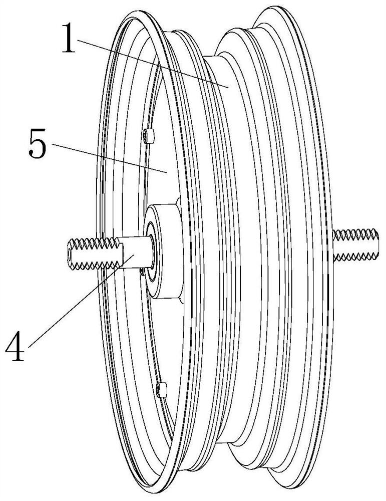 Axial magnetic flux hub motor